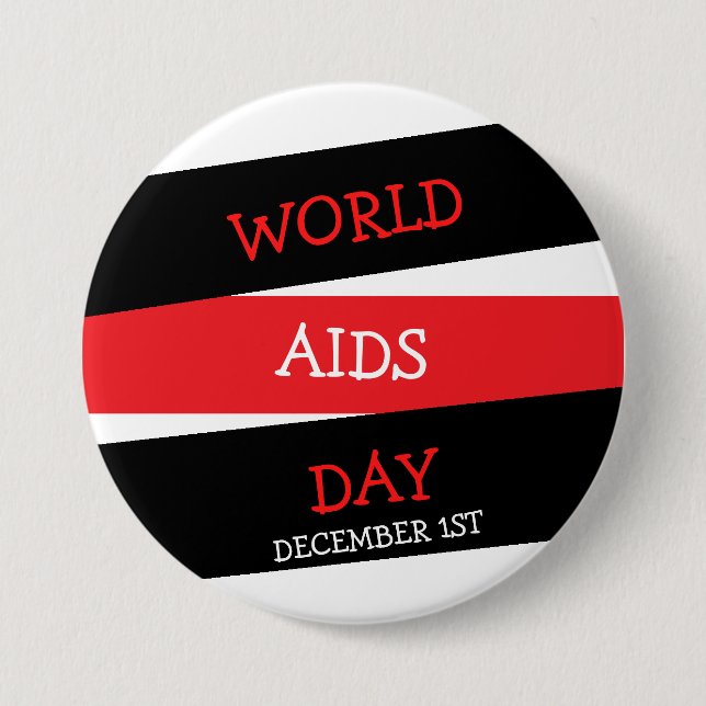 Världsdagen Aids 1:a december Knapp (Framsida)