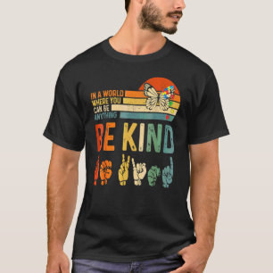 Världsdagen för autism medvetenhet Händer Tecken A T Shirt