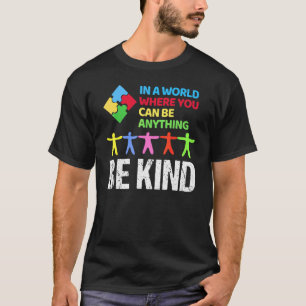 Världsdagen för autism medvetenhet Händer Tecken A T Shirt