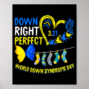 Världsdagen för Downs syndrom 21 mars down rätt pe Poster