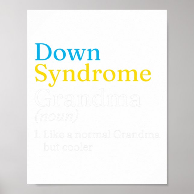 Världsdagen för Downs syndrom för att bekämpa canc Poster (Framsidan)