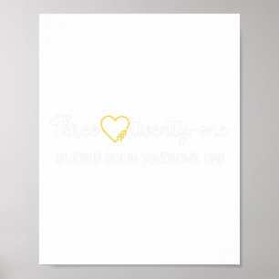 Världsdagen för Downs syndrom för att bekämpa canc Poster