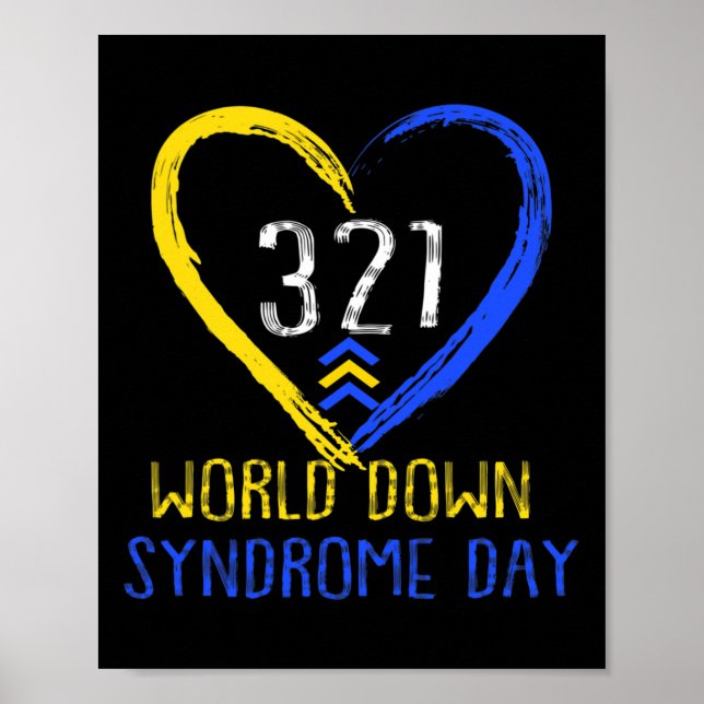 Världsdagen för Downs syndrom kärlek 2  Poster (Framsidan)
