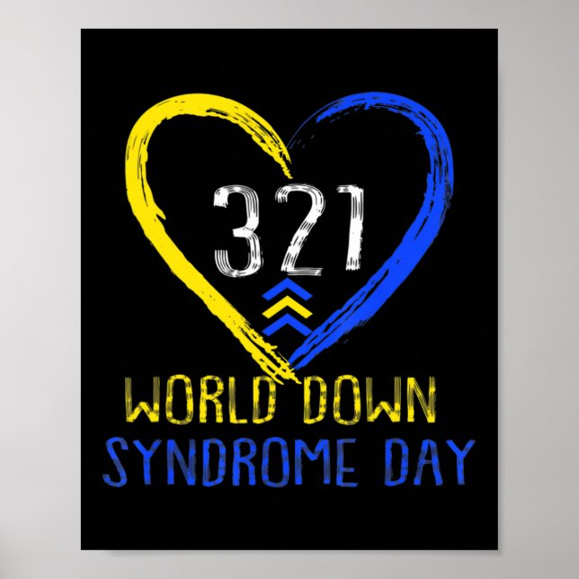 Världsdagen för Downs syndrom kärlek 3  Poster (Framsidan)