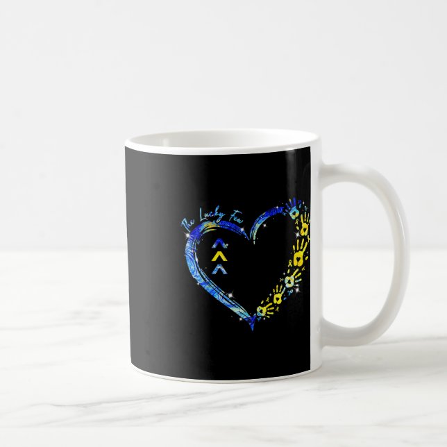 Världsdagen för Downs syndroms medvetande Lucky Fe Kaffemugg (Höger)