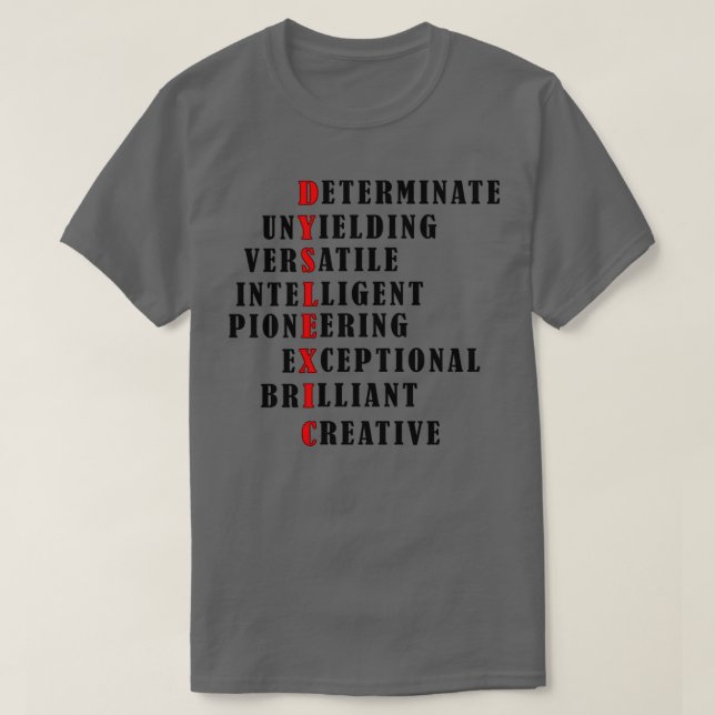 Världsdagen för medvetenhet om dyslexi, dag 2 t shirt (Design framsida)