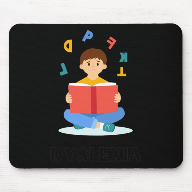 Världsdagen för medvetenhet om dyslexi musmatta (Framsidan)