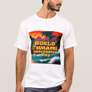 Världsdagen för medvetenhet om tsunamin Tropical T Shirt
