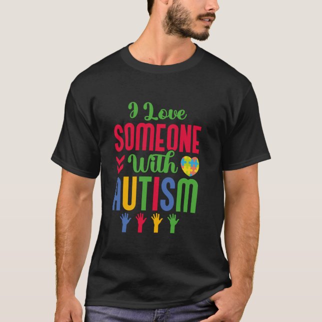 Världsdagen för ökad medvetenhet om autism 2024 Lå T Shirt (Framsida)