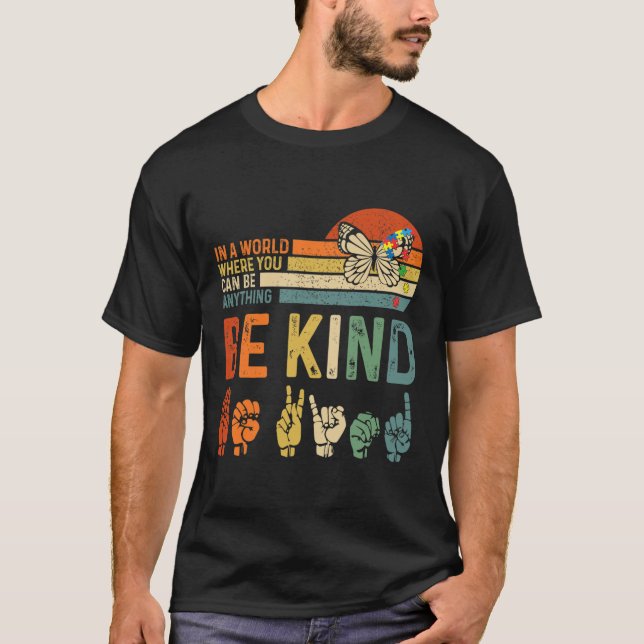 Världsdagen för ökad medvetenhet om autism Händer  T Shirt (Framsida)
