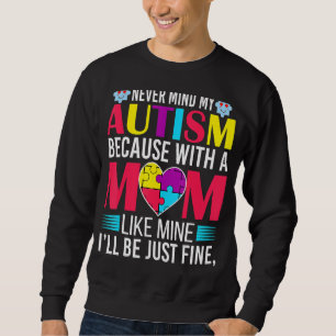 Världsdagen för ökad medvetenhet om autism i Mamma Lång Ärmad Tröja
