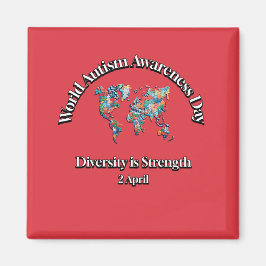 Världsdagen för ökad medvetenhet om autism. Mångfa Magnet