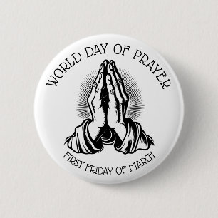 Världsdagen för Prayer Första Fredag i mars Knapp