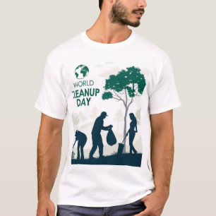 Världsdagen för rengöring och miljöåtgärder T-Shir T Shirt