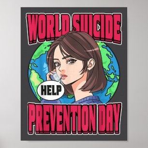 Världsdagen för självmordsförebyggande medvetenhet poster