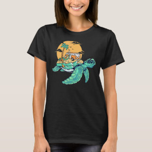 Världsdagen för sköldpaddsbivacation Retro Manar K T Shirt