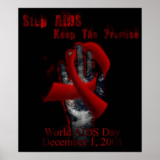 Världsdagen i AIDS Poster (Framsidan)