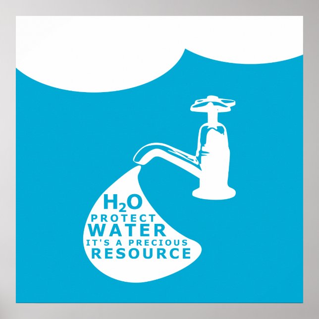 Världsdagen i Vatten Poster (Framsidan)