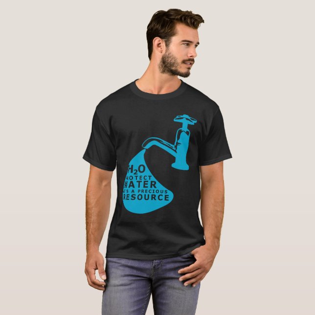 Världsdagen i Vatten T-shirt (Hel framsida)