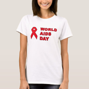 Världsdagen mot Aids - Röda band hiv T Shirt