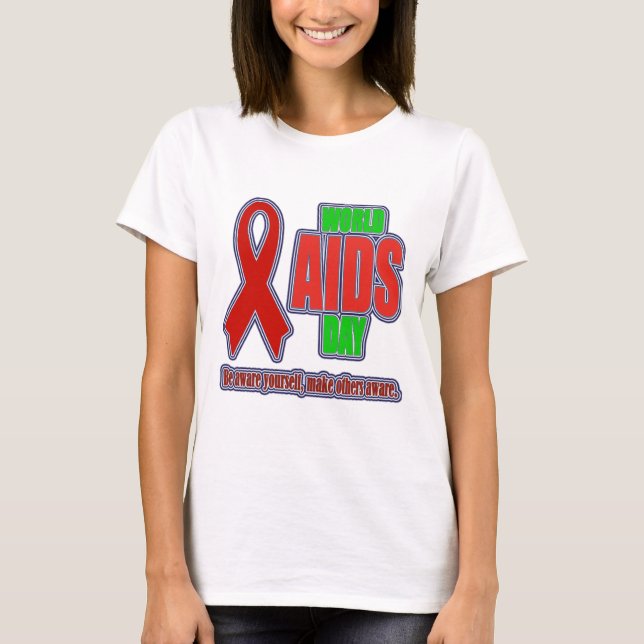 Världsdagen mot AIDS T-Shirt (Framsida)