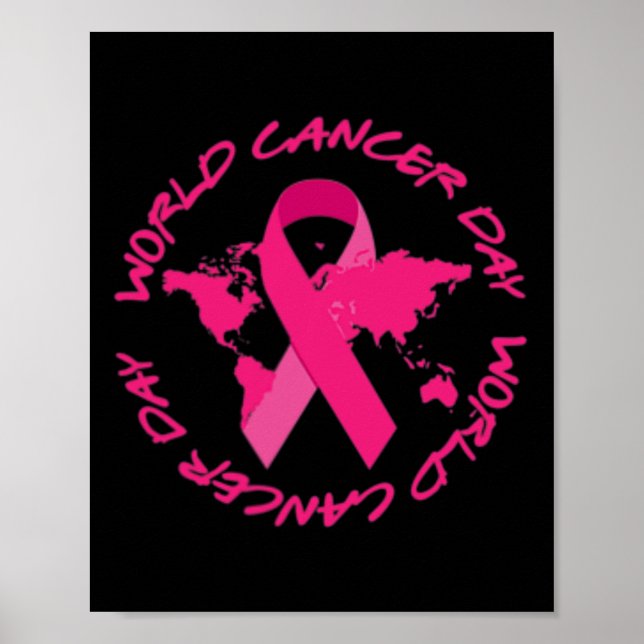 Världsdagen mot cancer poster (Framsidan)