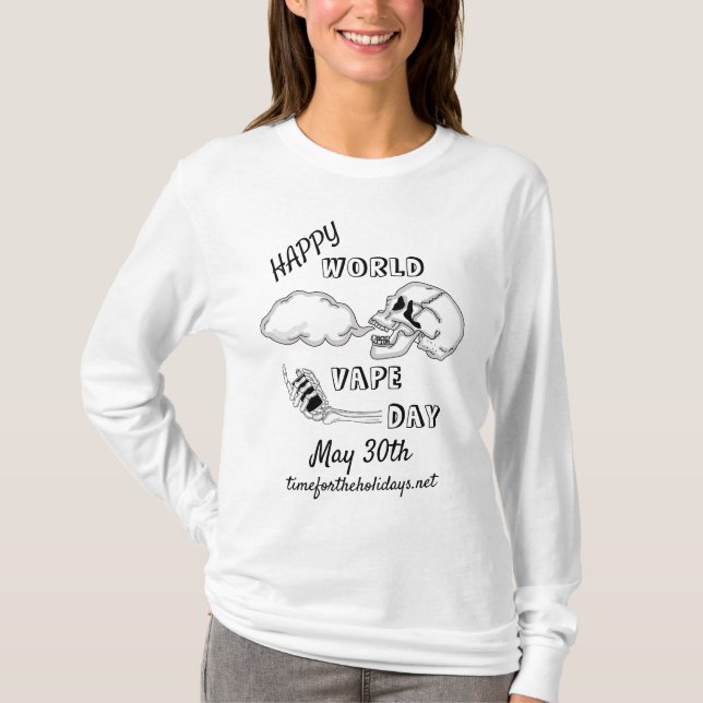 Världsdagen mot lycklig | 30 maj t shirt (Framsida)