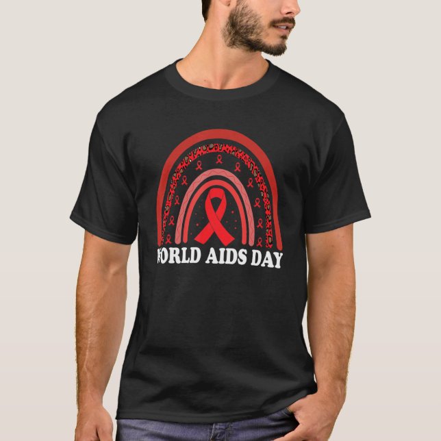 Världsdagen mot ökad medvetenhet i Aids T Shirt (Framsida)