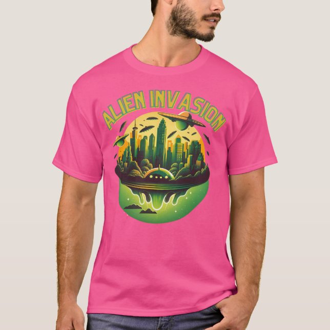 Världsdagen mot Ufo T Shirt (Framsida)