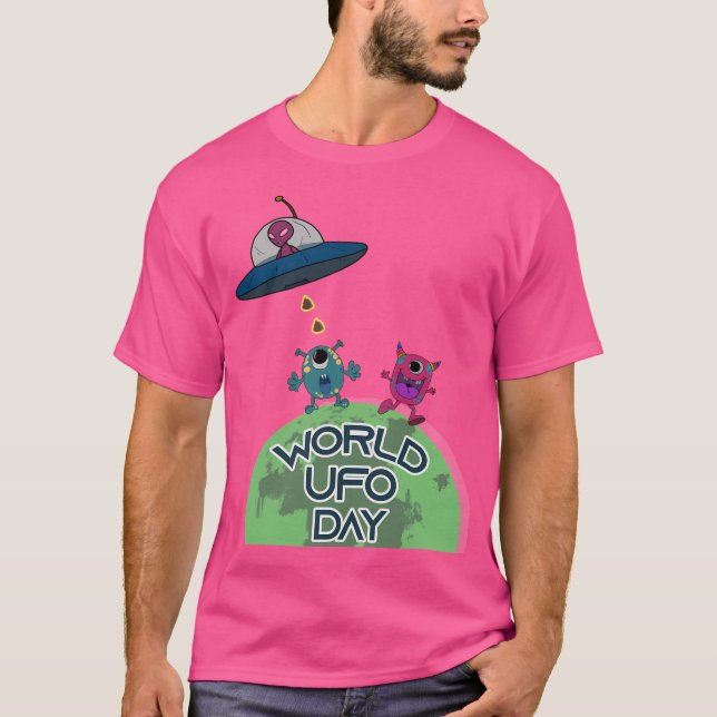 Världsdagen mot Ufo T Shirt (Framsida)