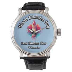 Världsdiabetesdagen. 14 november armbandsur
