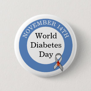 Världsdiabetesdagen 14 november knapp