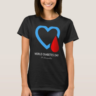 Världsdiabetesdagen 2022 Typ 1 Typ 2 Diabetes Awa T Shirt