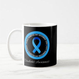 Världsdiabetesdagen 2023 Typ 1 Typ 2 Diabetes Kaffemugg