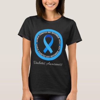 Världsdiabetesdagen 2023 Typ 1 Typ 2 Diabetes T Shirt