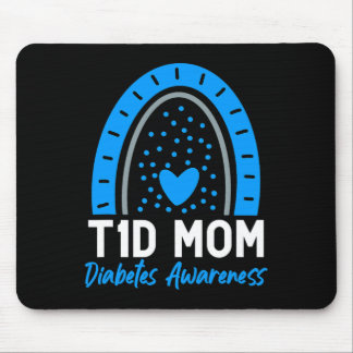 Världsdiabetesdagen Kläder T1D Typ 1-diabetes Mamm Musmatta