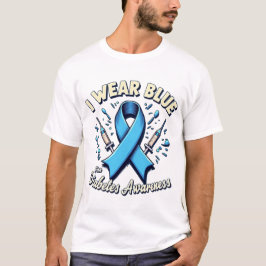Världsdiabetesdagen - medvetandegörande Shirt T Shirt