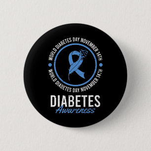 Världsdiabetesdagen November Sjukdomsmedvetenhet I Knapp