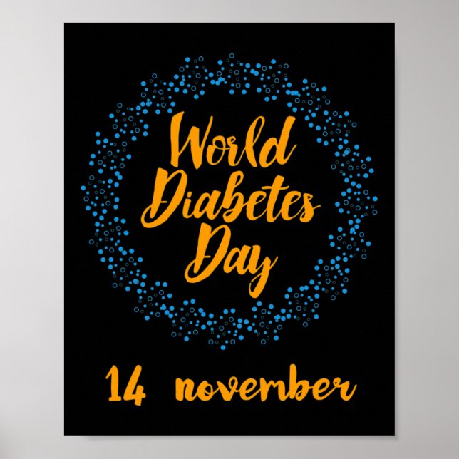 Världsdiabetesdagen Poster (Framsidan)