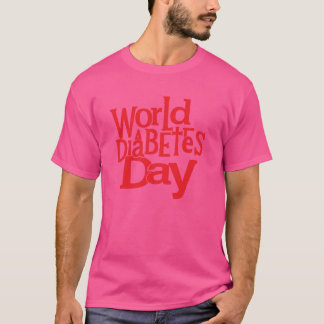 Världsdiabetesdagen Silhuett Vektor Illustration T Shirt