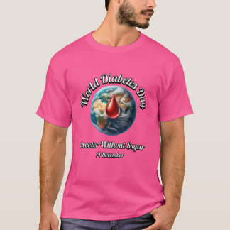 Världsdiabetesdagen. Sötare utan socker. T Shirt