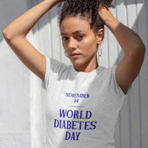 Världsdiabetesdagen Vit kvinna T-Shirt