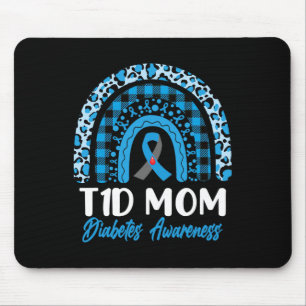 Världsdiabetesmedvetandedagen T1d Typ 1-diabetes m Musmatta