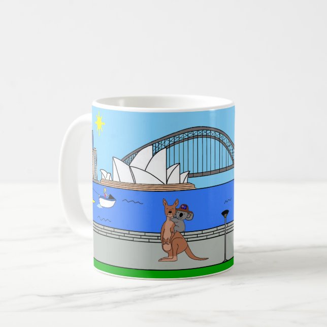 Världsdjur, Australien: Kangaroo & Koala Kaffemugg (Framsida vänster)