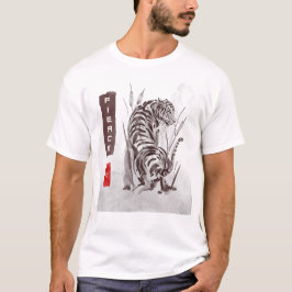 Världsdjurdagen - 力 (styrka) tigger t shirt