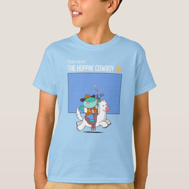 Världsdjurdagen - Hoppin's Cowboyen - Åhh T Shirt (Framsida)