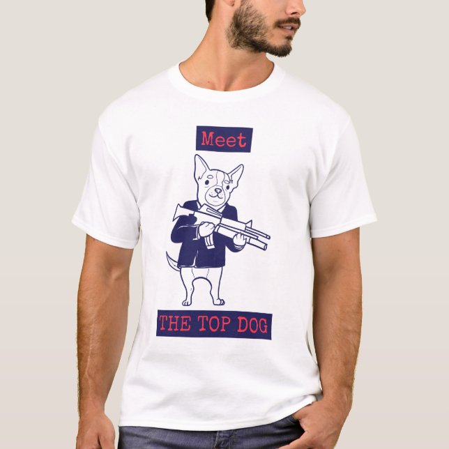 Världsdjurdagen - Möt den översta Hund T Shirt (Framsida)
