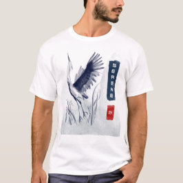 Världsdjurdagen - Serene 静 (Lugn) Heron T Shirt