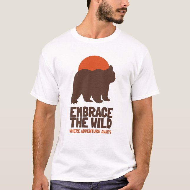 Världsdjursdagen - Förankra Vildens björn T Shirt (Framsida)