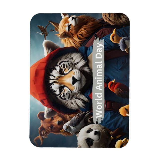 Världsdjursdagen Magnet (Vertikal)
